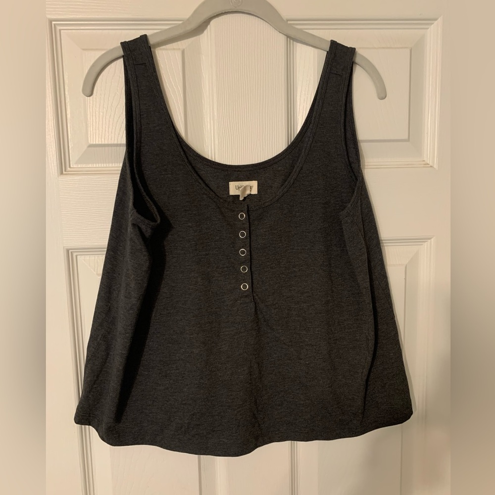 Up West tank top size medium dark gray